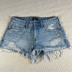 Abercrombie Low Rise Shorts Distressed Y2K